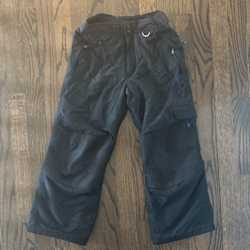 Kids Black Snow Pants